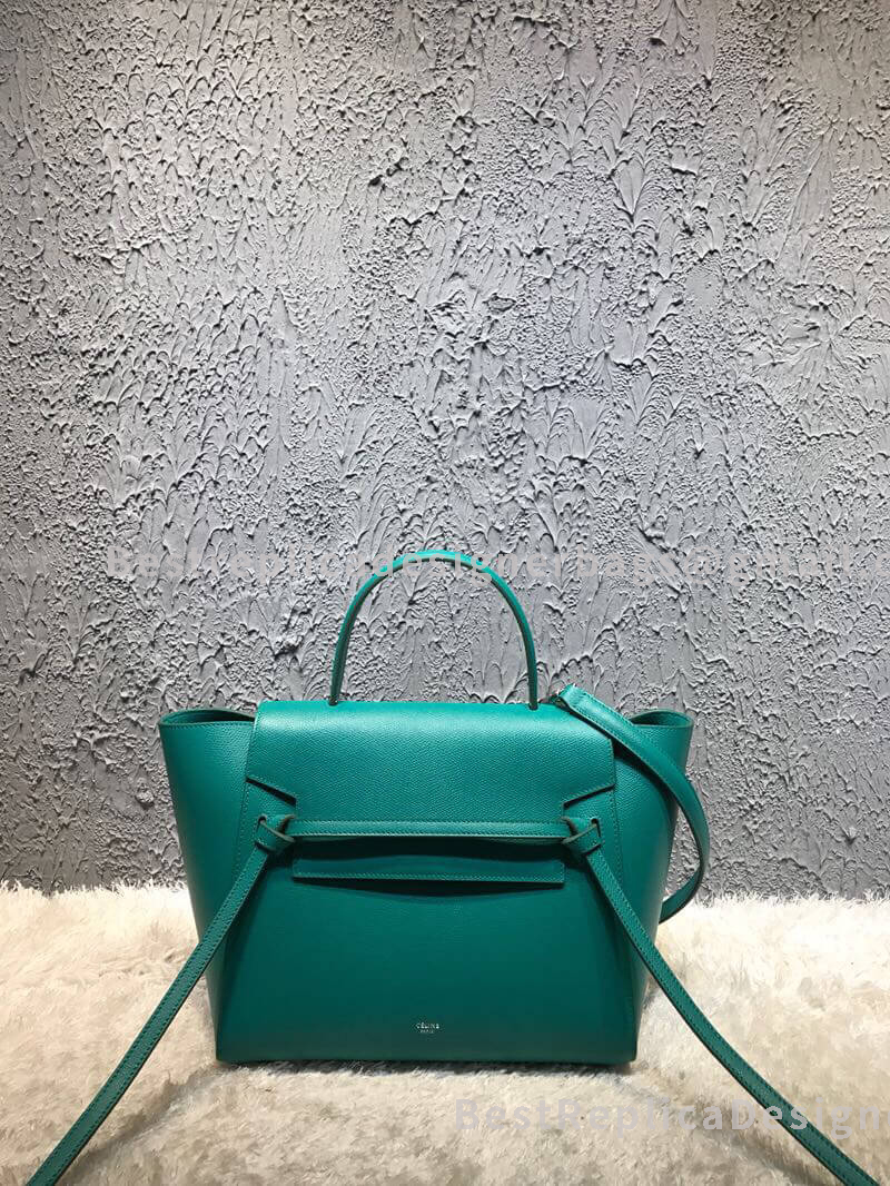 Celine Mini Belt Bag In Maca Green Epsom Calfskin